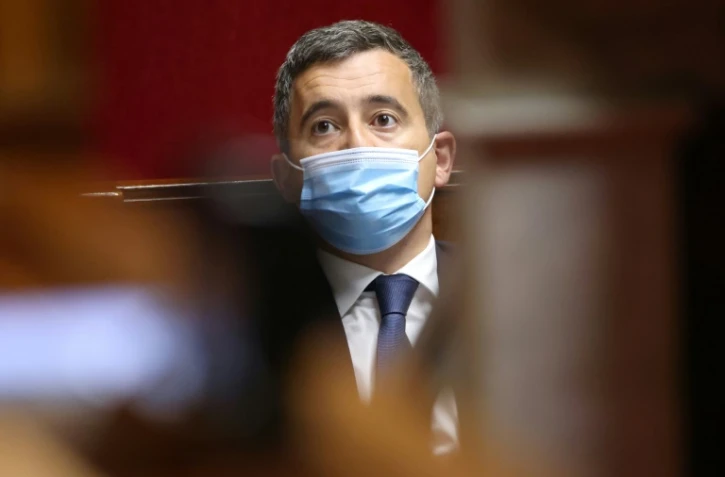 Le ministre de l'Intérieur Gérald Darmanin le 18 mai 2021 à l'Assemblée nationale à Paris