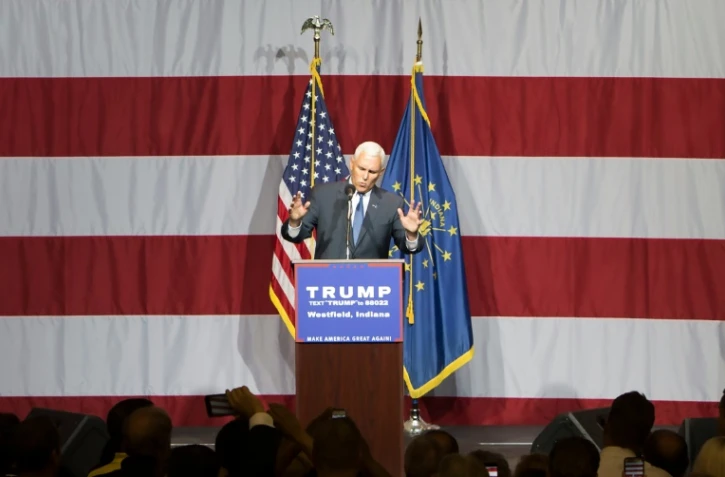 Le gouverneur de l'Indiana Mike Pence à Westfield (Indiana), le 12 juillet 2016