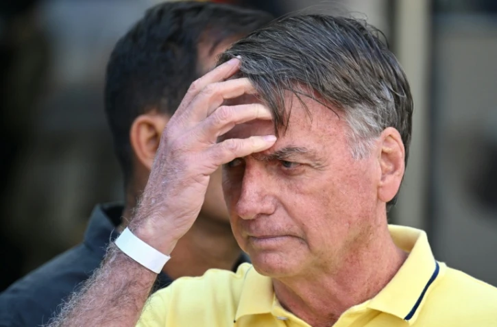 L'ex-président brésilien Jair Bolsonaro à Brasilia le 26 août 2025
