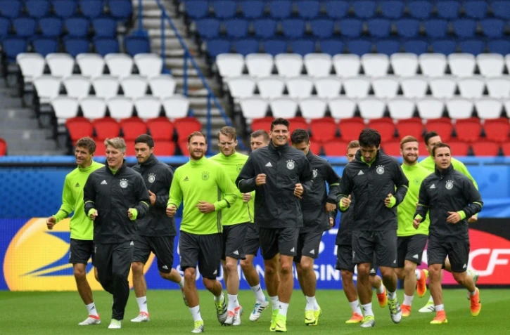 L'équipe d'Allemagne à l'entraînement au Parc des Princes, le 20 juin 2016