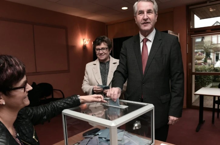 Philippe Richert, tête de liste LR en Alsace-Champagne-Ardenne-Lorraine, à Wimmenau le 13 décembre 2015