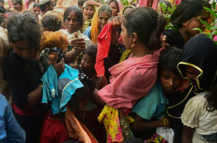 Des réfugiés, musulmans rohingyas dans le camp de Kutupalong au Bangladesh le 9 septembre 2017