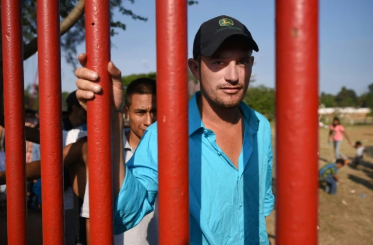 Des migrants de la caravane qui devait aller jusqu'aux Etats-Unis, le 4 avril 2018 dans l'Etat mexicain d'Oaxaca