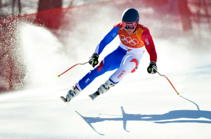 Alexis Pinturault lors de la descente du combiné, à Pyeongchang, le 13 février 2018