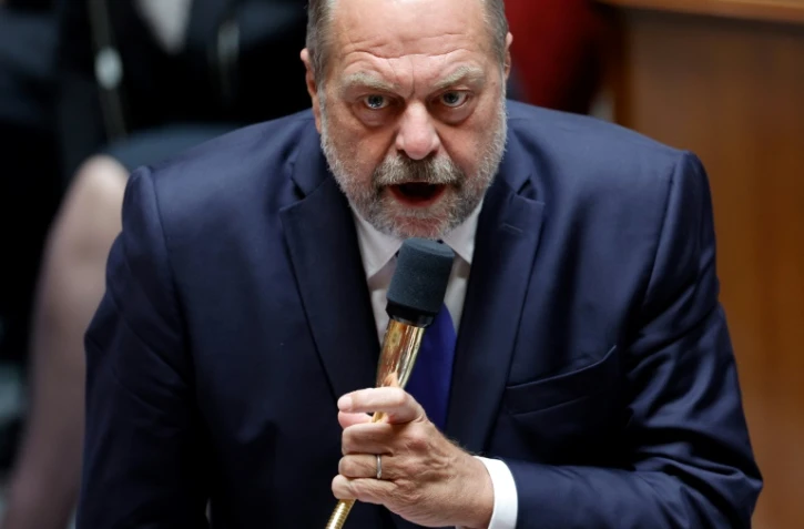 Le ministre français de la Justice, Eric Dupond-Moretti, s'exprime lors d'une séance de questions au gouvernement à l'Assemblée nationale à Paris, le 11 juillet 2023