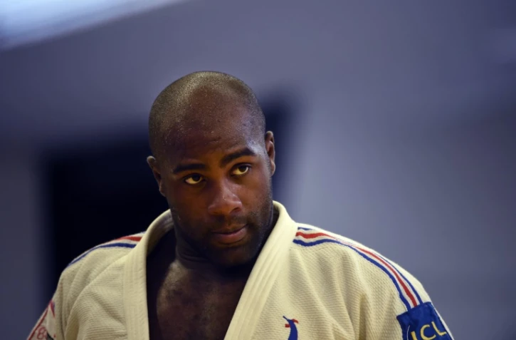 Teddy Riner, le 14 janvier 2016, à l'INSEP à Paris