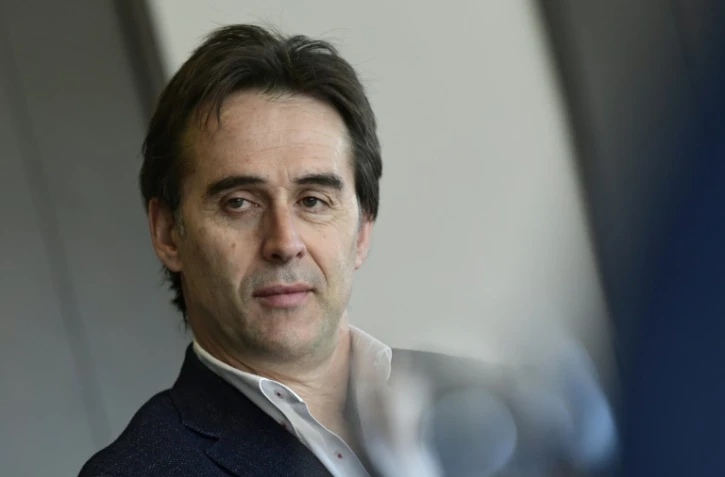 Julen Lopetegui, alors sélectionneur de l'Espagne, le 17 avril 2018 au centre d'entraînement de la Roja à Las Rozas, près de Madrid