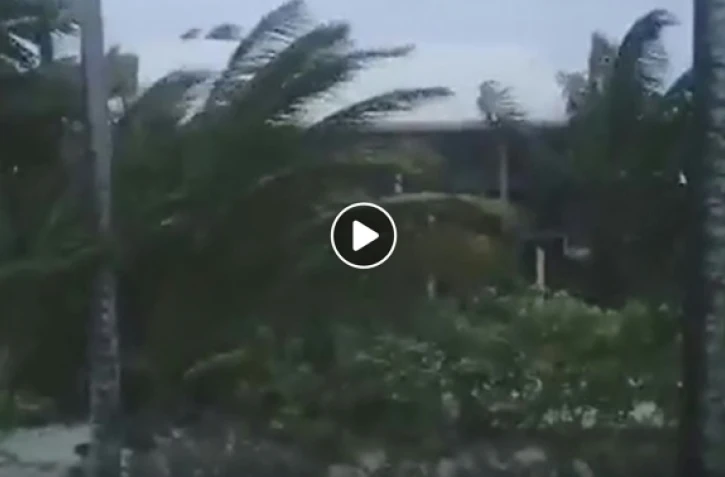 Capture d'écran obtenue le 1er septembre 2019 auprès de Rich Roberts montre Man-O-War Cay, sur les îles Abacos aux Bahamas