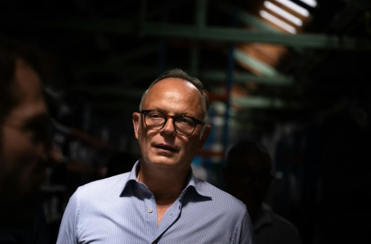 Le maire du Havre et candidat à l'élection présidentielle Edouard Philippe à Fesches-le-Châtel, dans l'est de la France, le 8 juillet 2026, dans le cadre de sa campagne présidentielle