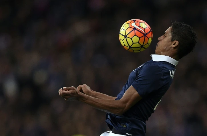 Raphaël Varane, le 13 novembre 2015 au Stade de France lors du match amical face à l'Allemagne