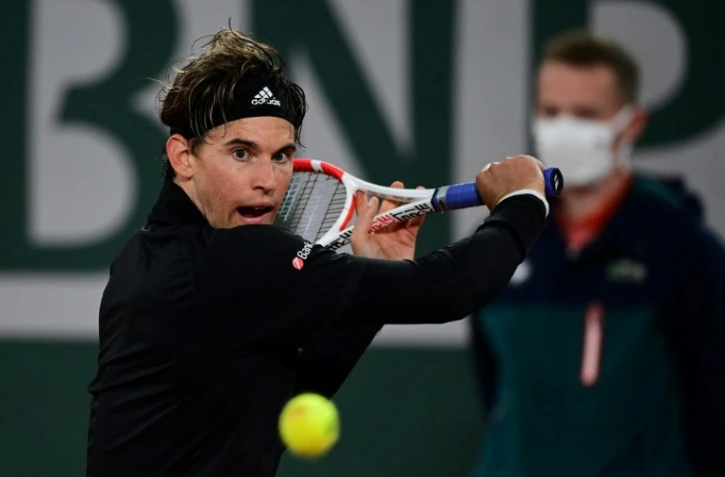 L'Autrichien Dominic Thiem à Roland-Garros à Paris le 28 septembre 2020