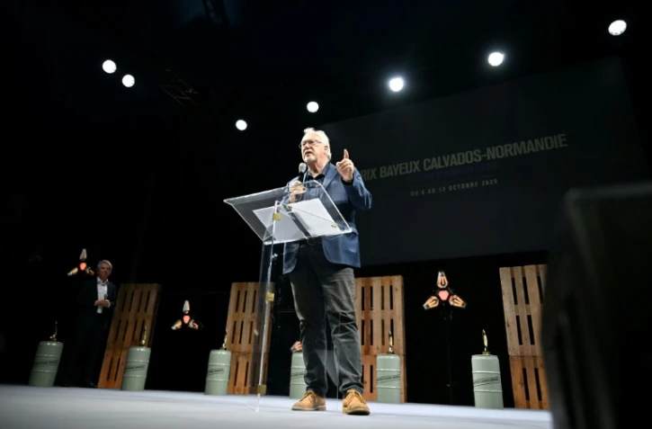 L'auteur américain Jon Lee Anderson, président du jury de la 32e édition du Prix Bayeux, à Bayeux (Calvados), le 11 octobre 2025