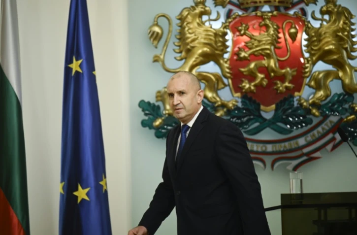 Le président bulgare après l'annonce de sa démission à Sofia en Bulgarie, le 19 janvier 2026