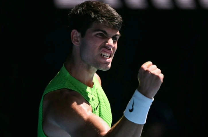 L'Espagnol Carlos Alcaraz lors de l'Open d'Australie, le 30 janvier 2026
