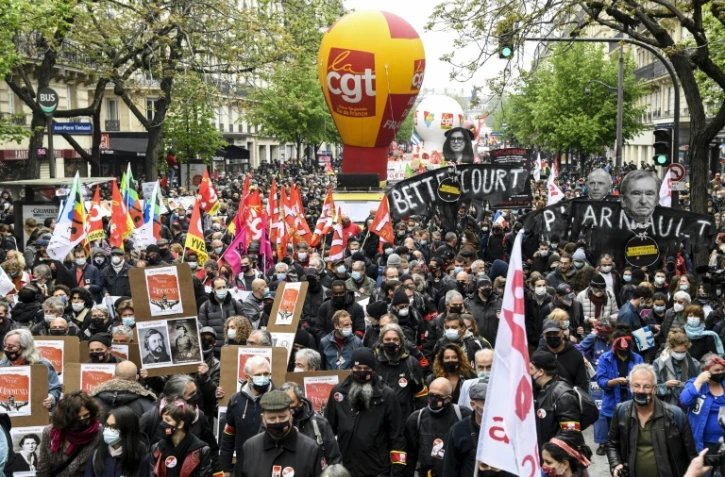 Défilé du 1er mai 2021 à Paris 