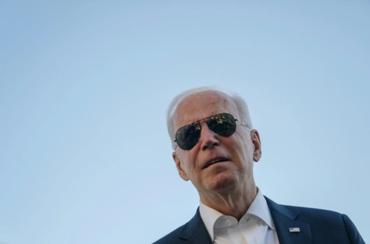 Joe Biden dans les jardins de la Maison Blanche le 26 septembre 2021