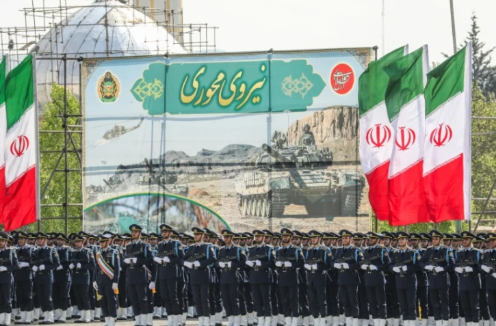 Défilé militaire pour la Journée de l'armée, le 17 avril 2024 à Téhéran, en Iran