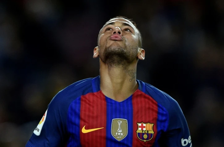 L'attaquant brésilien du FC Barcelone Neymar face à Malaga le 9 novembre 2016 au Camp Nou