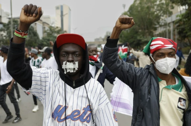 Une marche en hommage aux victimes des manifestations antigouvernementales, le 30 juin 2024 à Nairobi, au Kenya