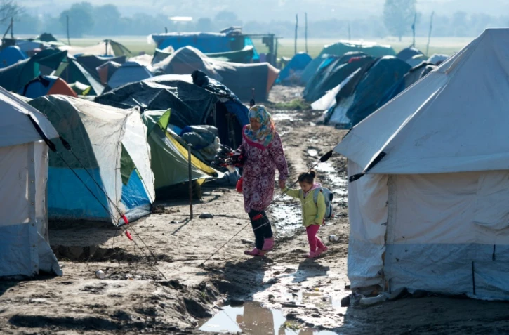 Des réfugiés le 30 avril 2016 à Idomeni