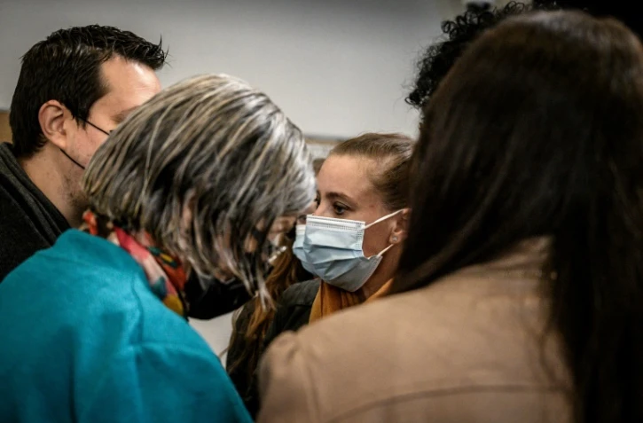 Valérie Bacot à son arrivée au Palais de justice de Chalon-sur-Saône, le 25 juin 2021