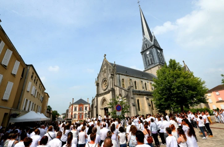 Obsèques de Kevin Chavatte, 17 ans à Mourmelon-le-Grand, le 8 juin 2018