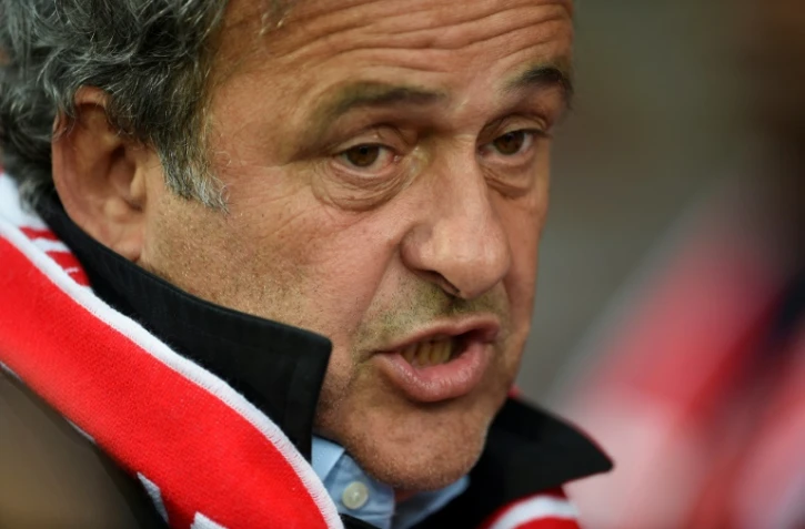 Michel Platini lors d'un match entre Nancy et Saint-Etienne, le 20 mai 2017 au stade Marcel Picot