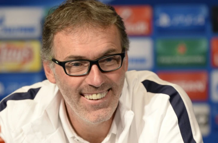 L'entraîneur du PSG Laurent Blanc en conférence de presse, la veille du match de Ligue des champions contre le Real Madrid, le 20 octobre 2015 au Parc des Princes  