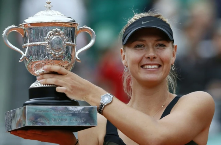 La Russe Maria Sharapova victorieuse du Tournoi de Roland-Garros, le 9 juin 2012 à Paris 