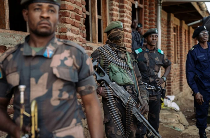 Des soldats de l'armée de République démocratique du Congo dans la province du Nord-Kivu, dans l'est du pays, le 14 décembre 2024