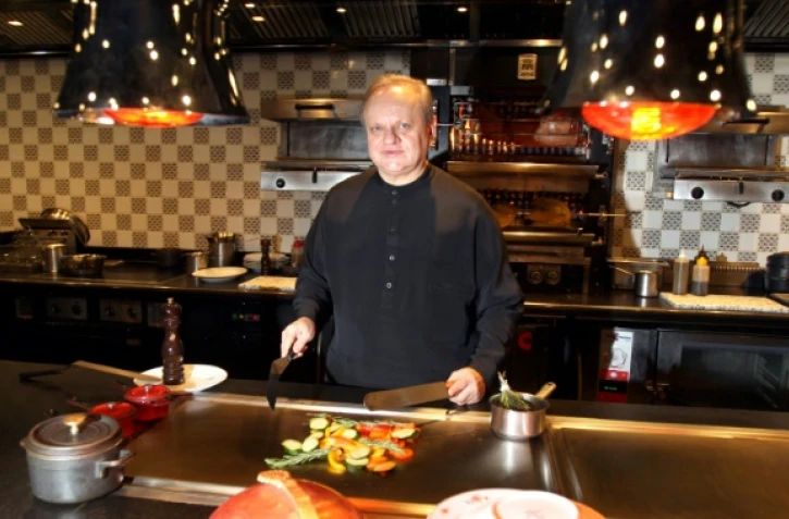 Le chef Joël Robuchon le 29 décembre 2008 à l'hôtel Metropole Monte-Carlo, à Monaco