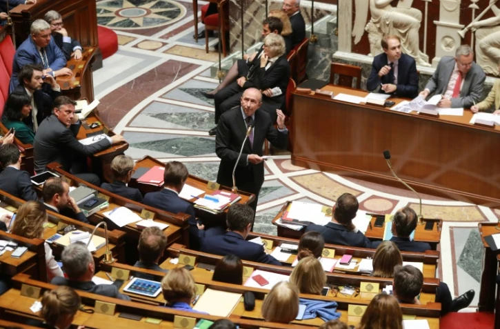 Le ministre de l'Intérieur Gérard Collomb à l'Assemblée nationale, le 26 septembre 2017 à Paris