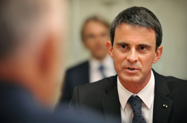 Le Premier ministre Manuel Valls le 2 mai 2016 à Canberra 