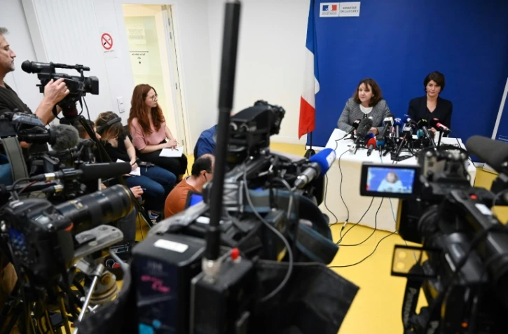 Conférence de presse de la procureure de Strasbourg Yolande Renzi et de la directrice régionale de la police judiciaire Béatrice Brun, le 28 octobre 2019 à Strasbourg, à propos de la disparition de Sophie Le Tan, dont le corps a été découvert il y a quelques jours
