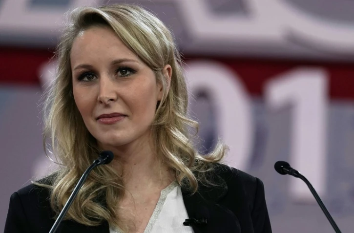 Marion Maréchal-Le Pen le 22 février 2018 lors d'une conférence de l'American Conservative Union aux Etats-Unis à National Harbor, Maryland.