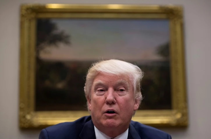 Donald Trump à la Maison Blanche, le 22 mars 2017 à Washington