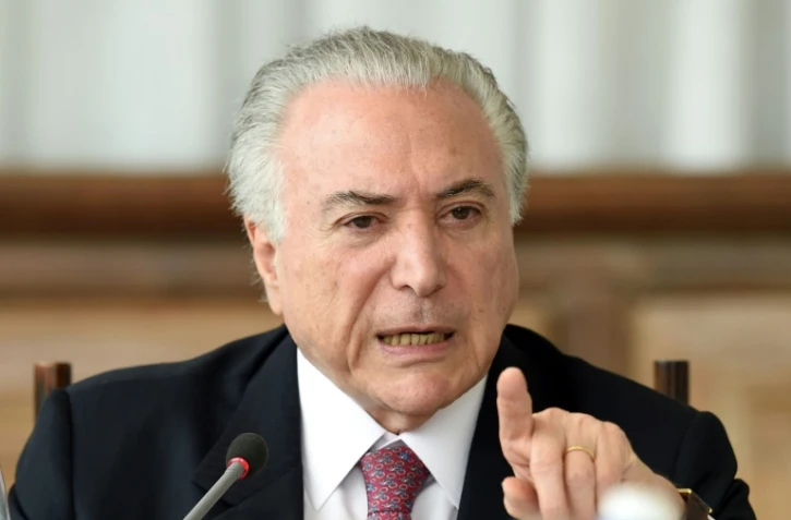 Le président brésilien Michel Temer à Brasilia, au Brésil, le 6 décembre 2018