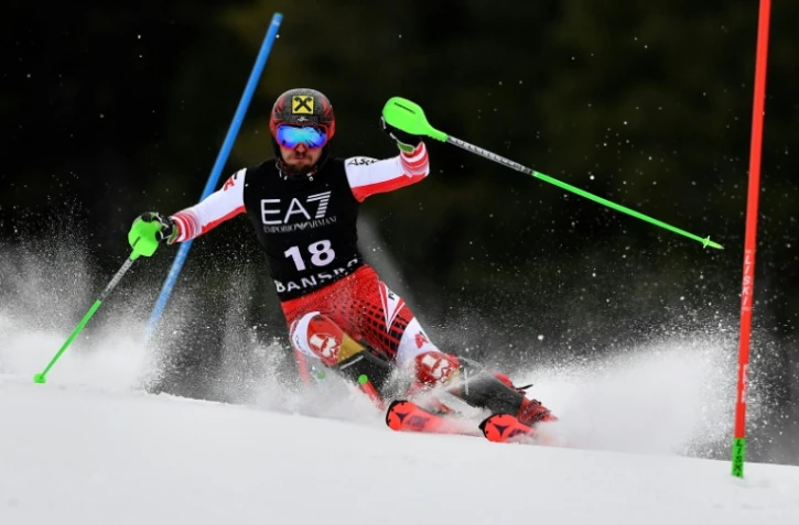 L'Autrichien Marcel Hirscher lors du combiné de Bansko, en Bulgarie, le 22 février 2019