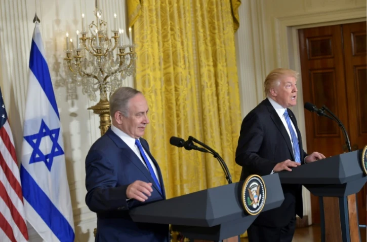 Le Premier ministre israélien Benjamin Netanyahu et le président américain Donald Trump, le 15 février 2017 à Washington