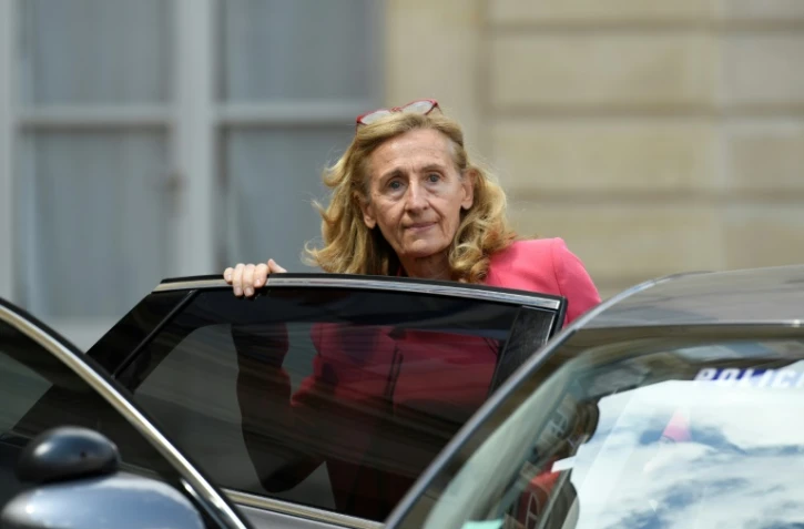 Nicole Belloubet le 18 juillet à la sortie de l'Elysée