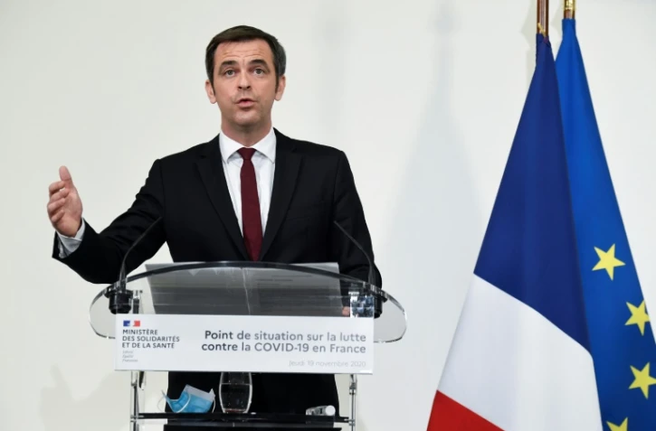 Le ministre de la Santé Olivier Véran, le 19 novembre 2020 à Paris