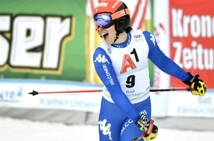 L'Italienne Federica Brignone victorieuse au super G de Bad Kleinkirchheim en Autriche, le 13 janvier 2018