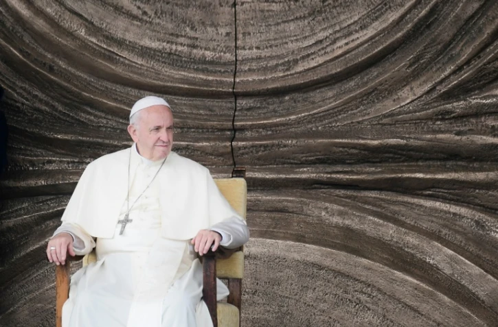 Le pape François à Loppiano en Italie, le 10 mai 2018