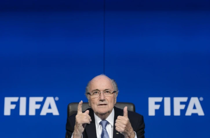Joseph Blatter, le 20 juillet 2015 au siĂšge de la Fifa Ă Zurich