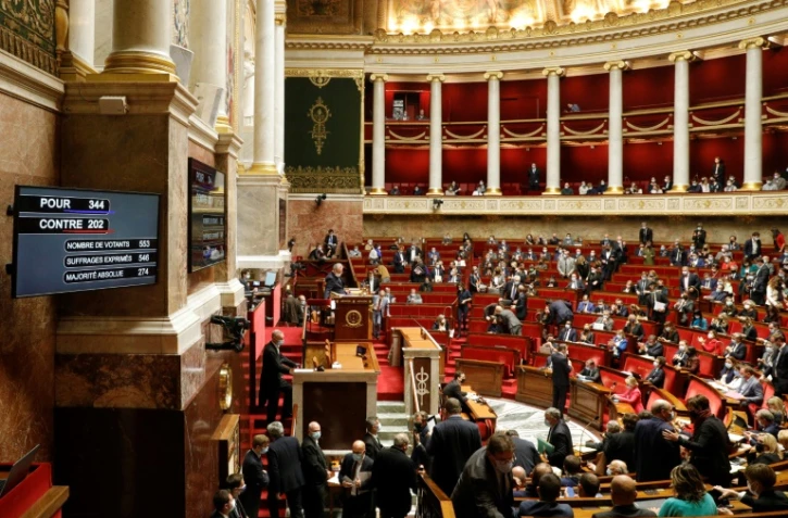 L'Assemblée nationale, à Paris le 26 octobre 2021