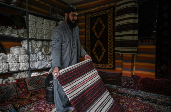 Un marchand de tapis à Herat, en Afghanistan, le 23 novembre 2021