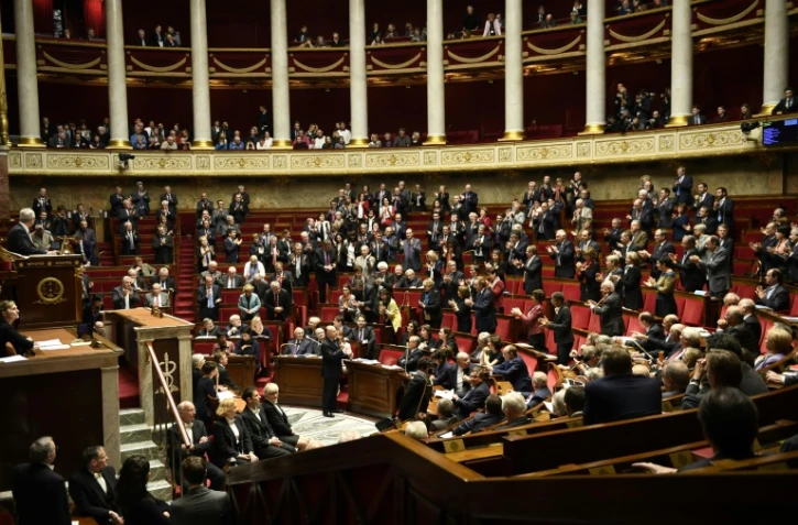 Vue générale de l'Assemblée Nationale à Paris le 7 décembre 2016