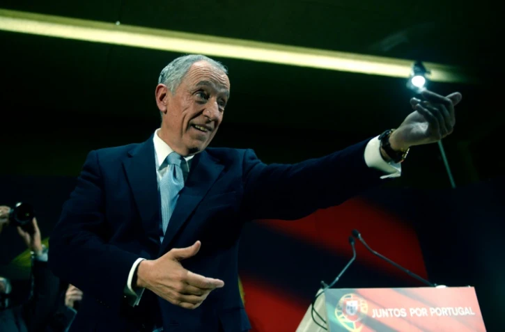 Le candidat de la droite à la présidentielle, Marcelo Rebelo de Sousa, en campagne le 22 janvier 2016 à Celorico de Basto