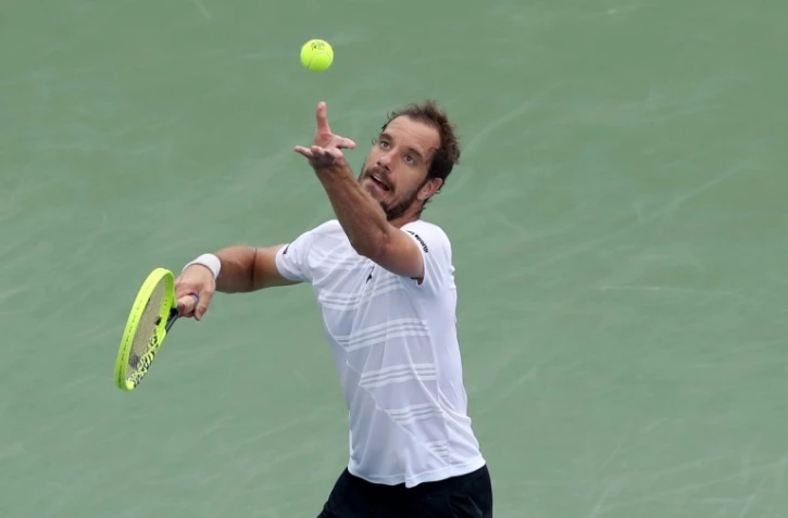 Richard Gasquet lors de sa demi-finale face au Belge David Goffin au tournoi de Cincinnati, le 17 août 2019