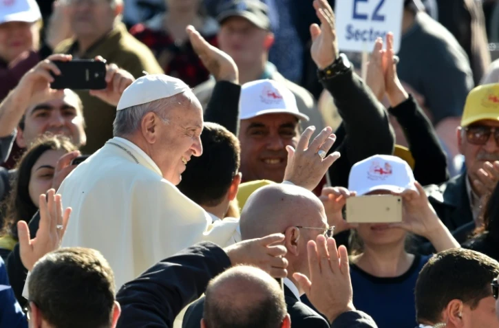 Le Pape François à la rencontre des Géorgiens à Tbilisi,le 1er octobre 2016